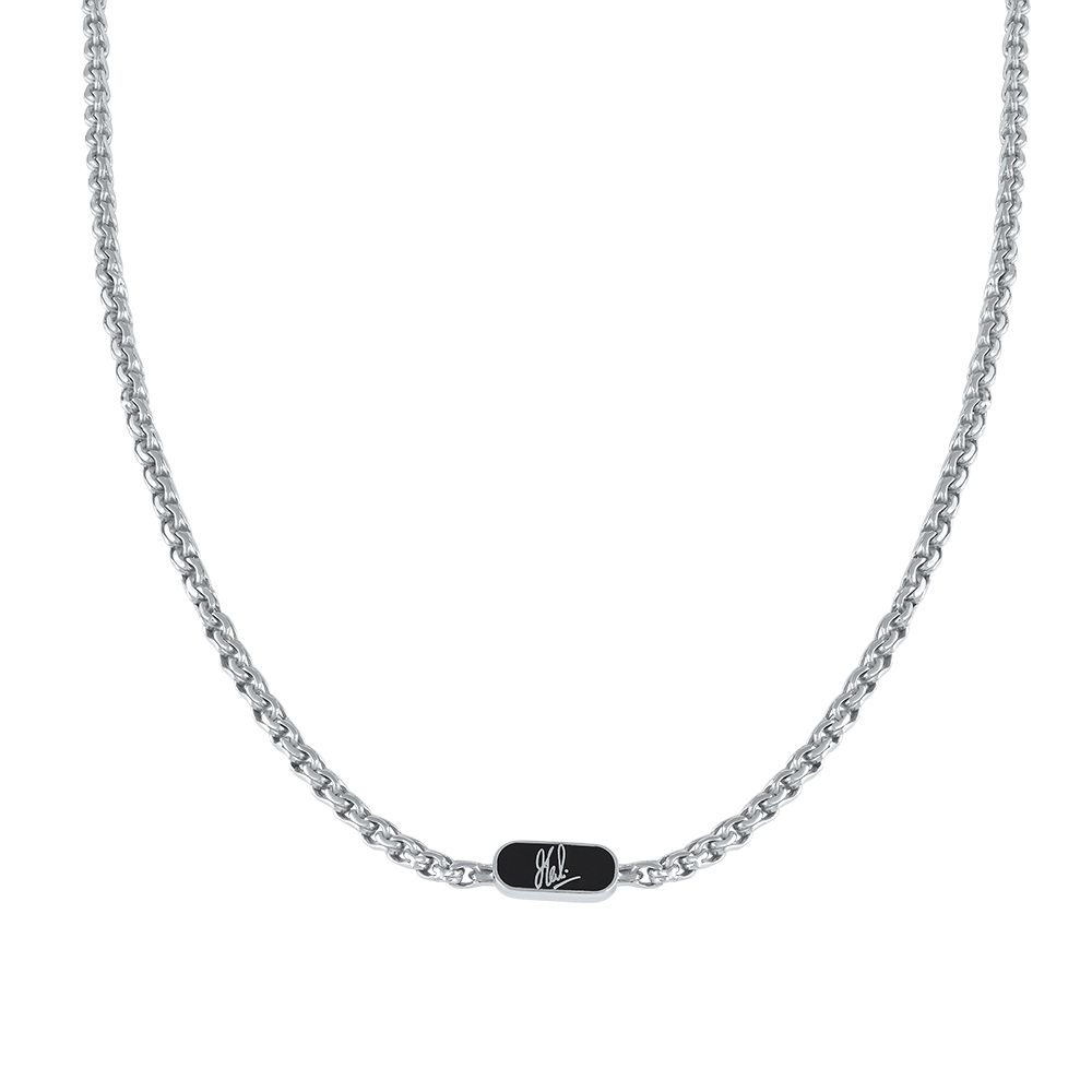 MS Dhoni Signature Platinum Chain For Men-Chains-PCH24Y01