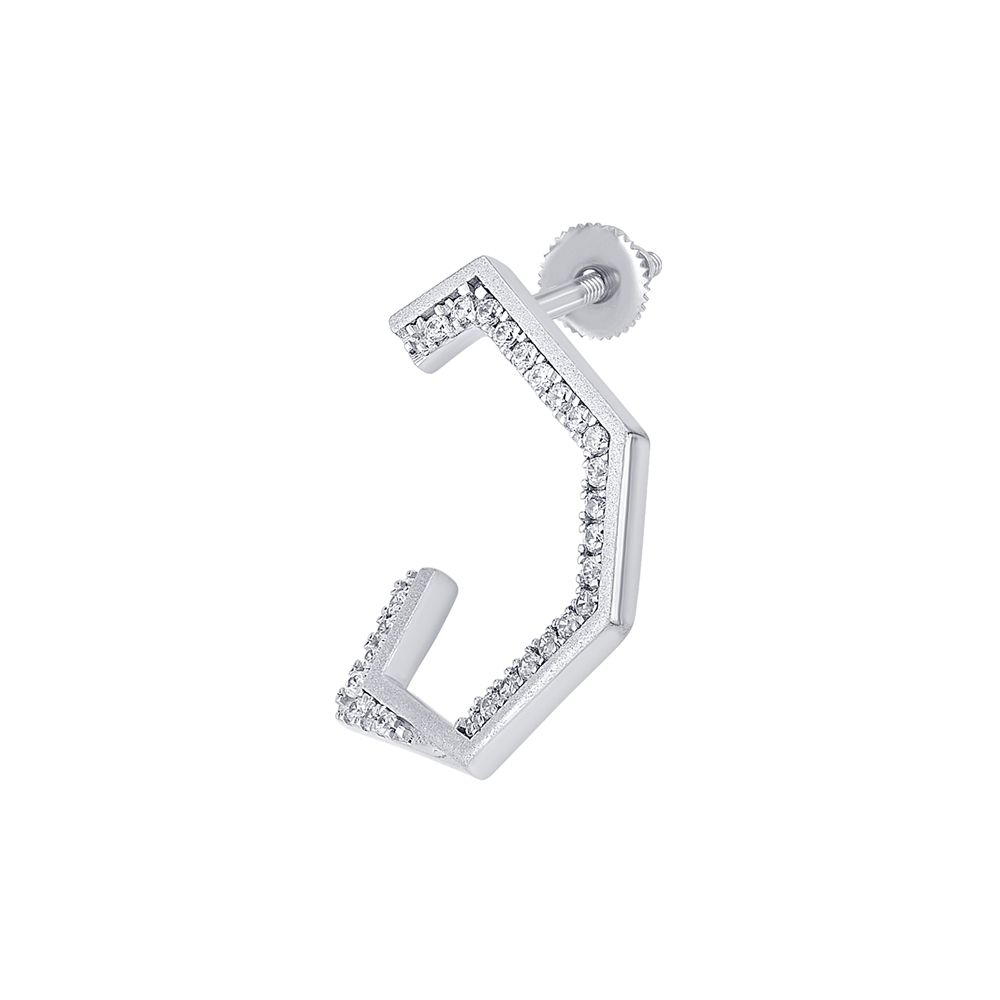 Precious Platinum and Diamond Earrings-Platinum-PER23I02-D300P0D