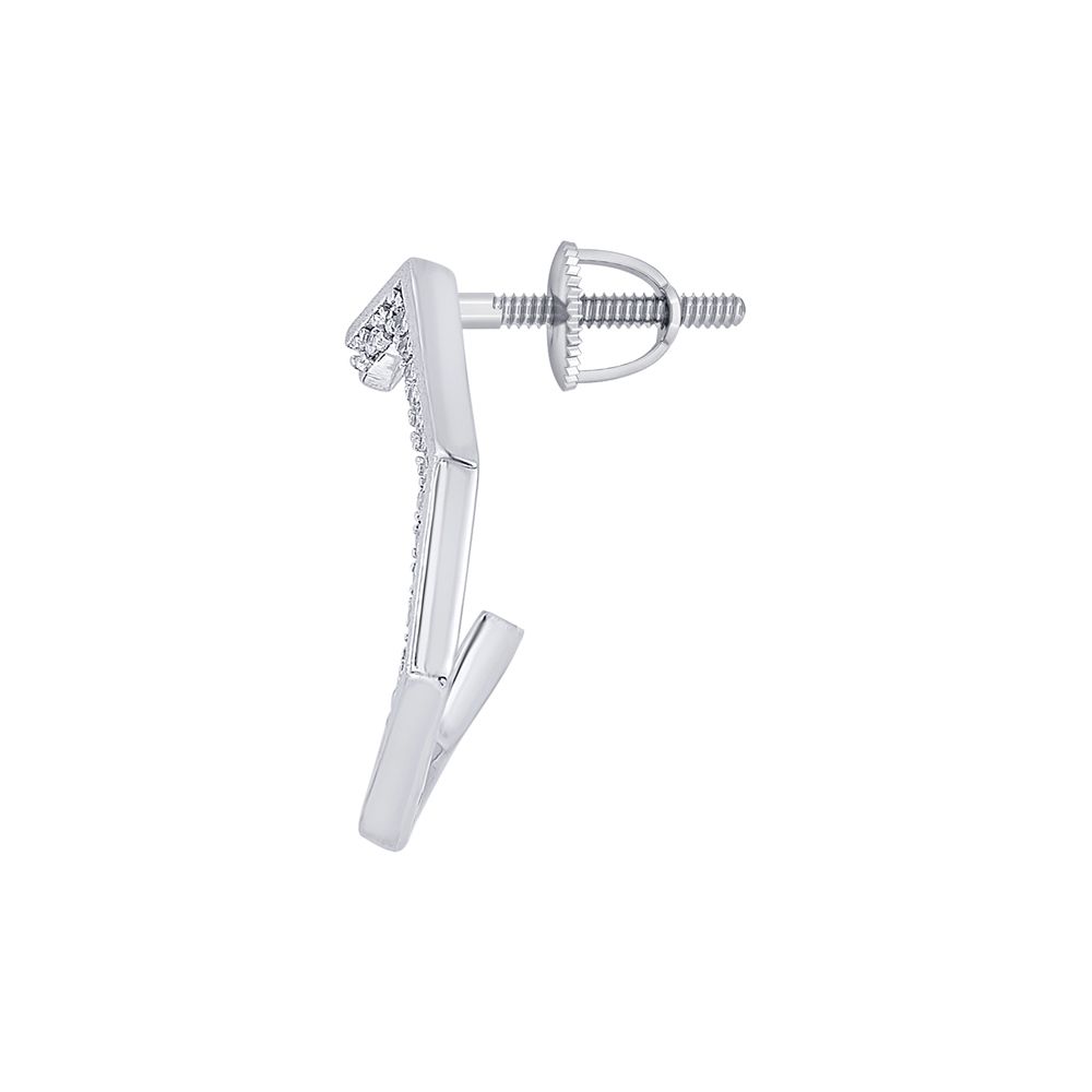 Precious Platinum and Diamond Earrings-Platinum-PER23I02-D300P0D