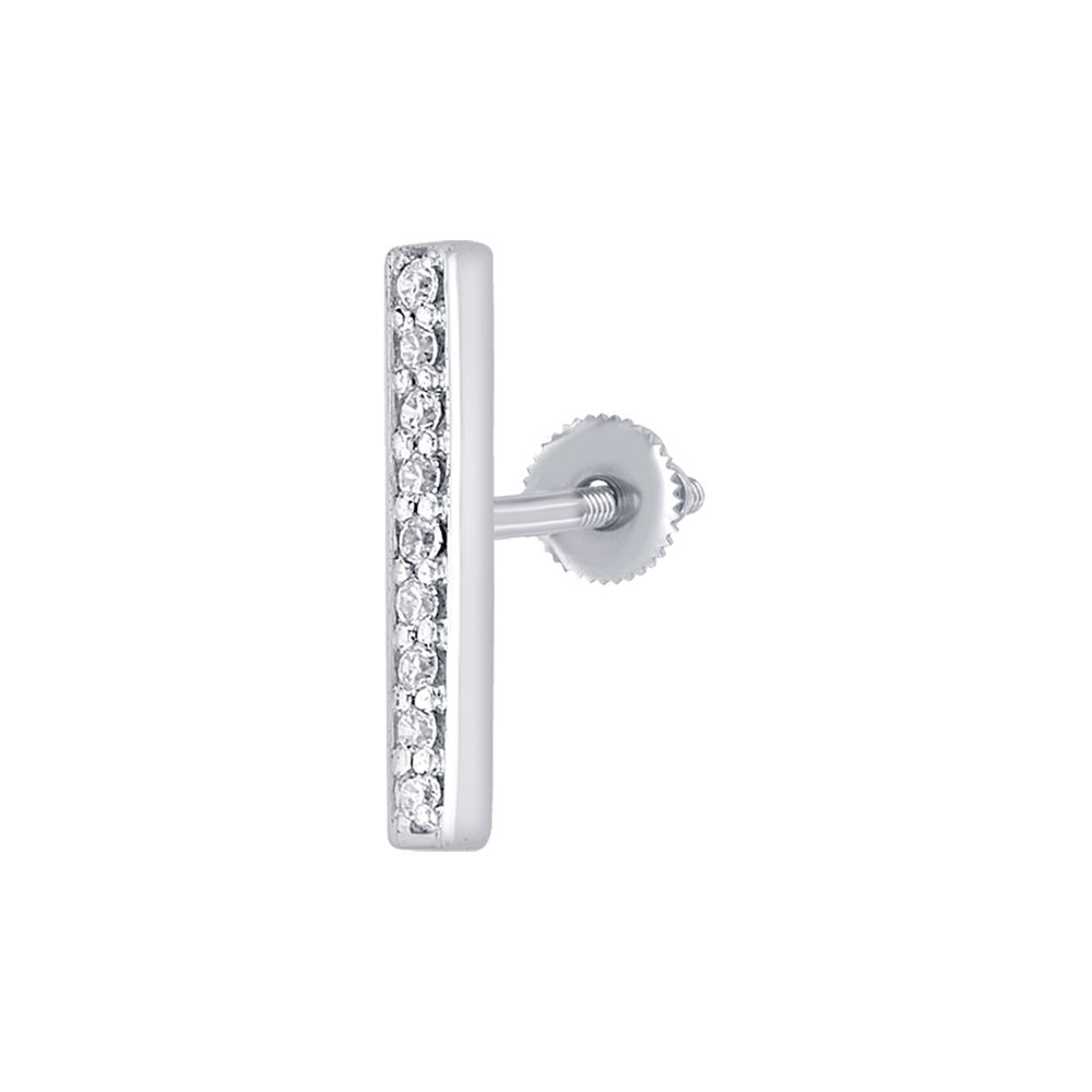 Linear Diamond and Platinum Studs-Platinum-PER23I06-D300P0D