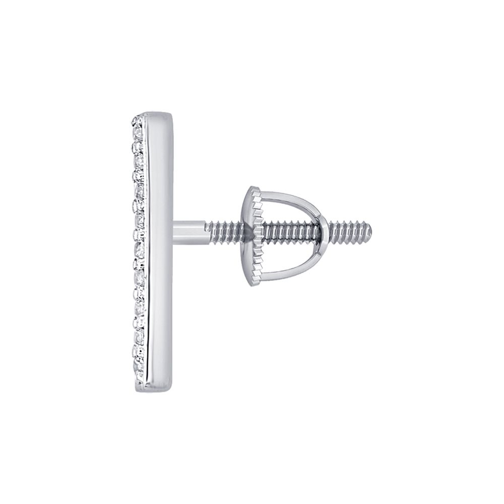 Linear Diamond and Platinum Studs-Platinum-PER23I06-D300P0D