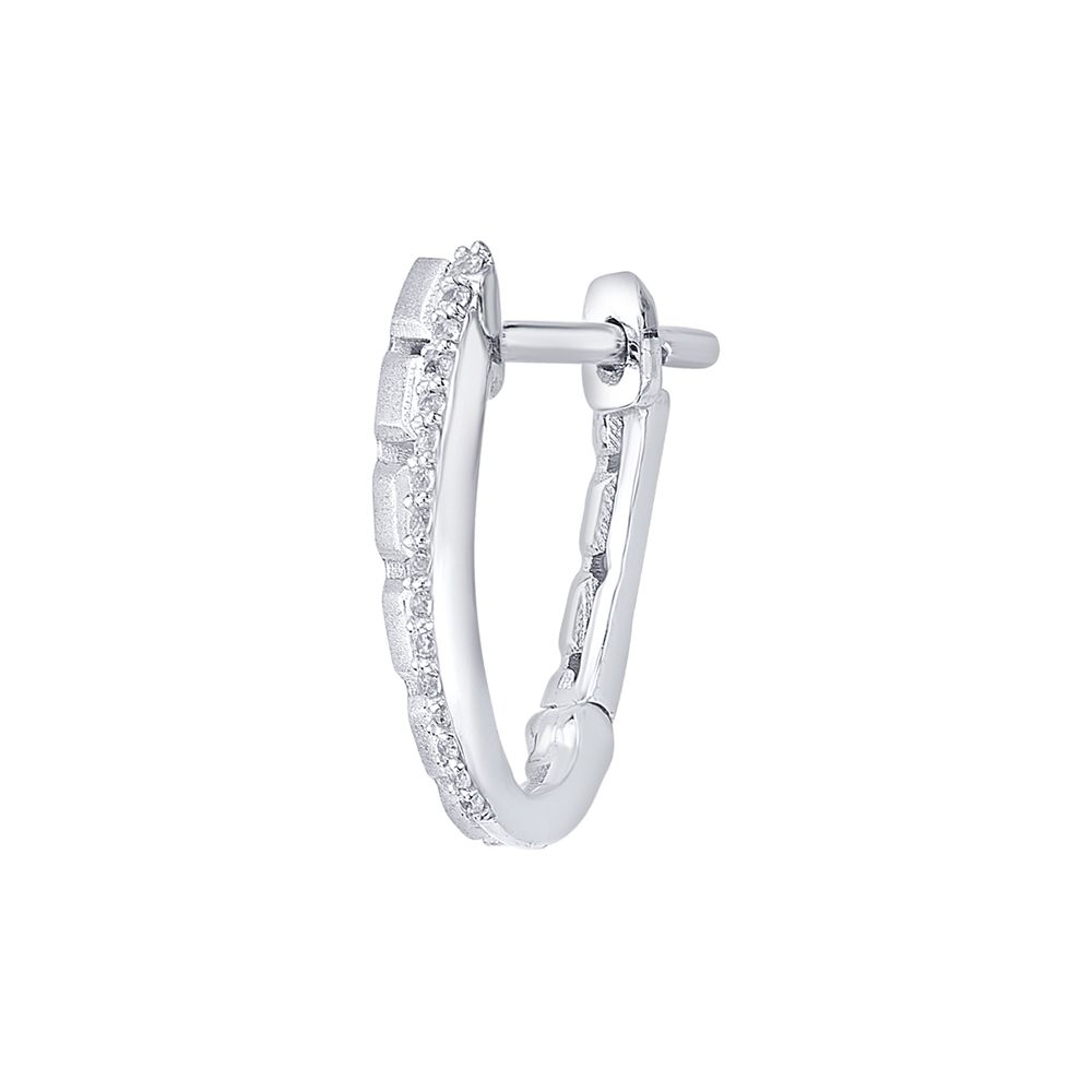 Classic Platinum and Diamond Earrings-Platinum-PER23I07-D300P0D