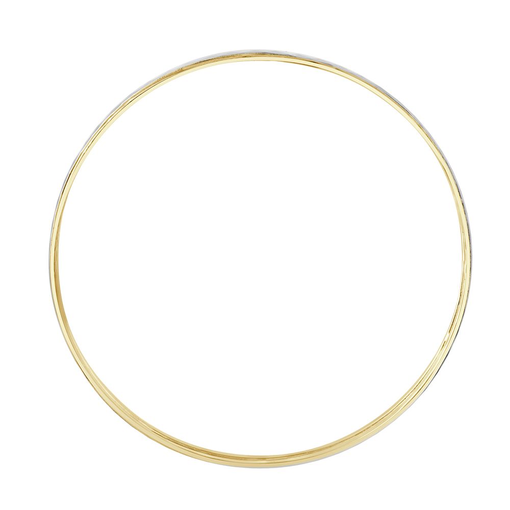 Stylish 950Pt Platinum and Rose Gold Bangle-Bangles-PKD20002