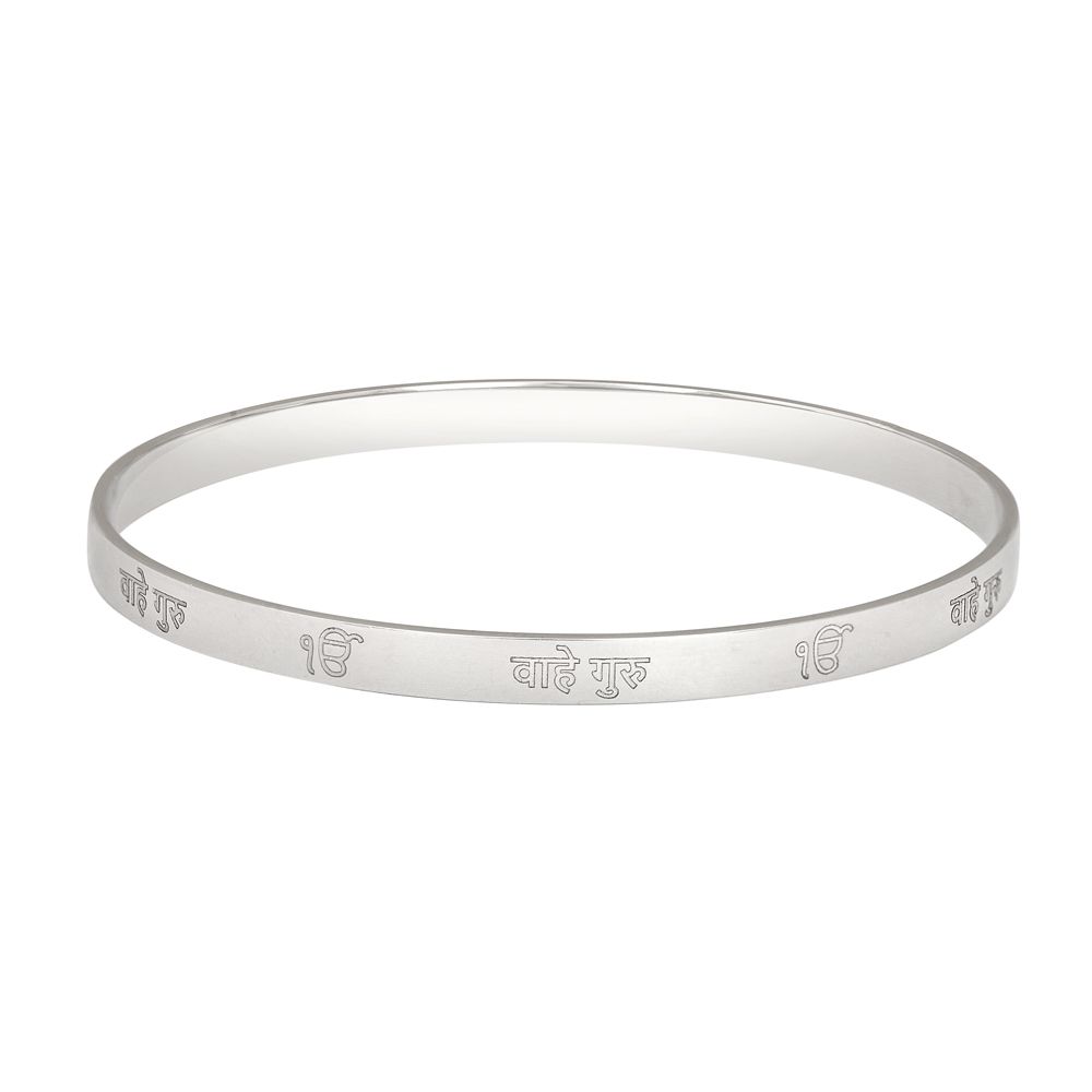 Simple Platinum Bangle-Bangles-PKD22002-D000POD