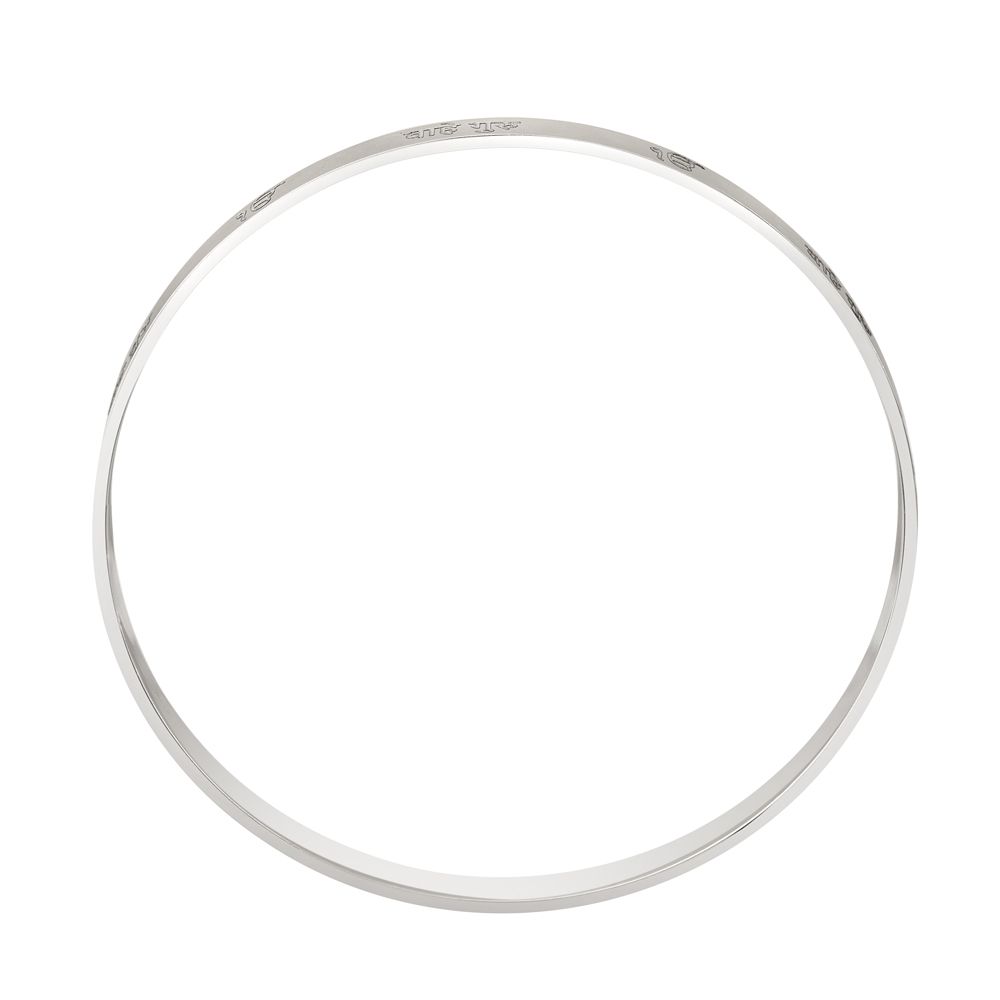 Simple Platinum Bangle-Bangles-PKD22002-D000POD