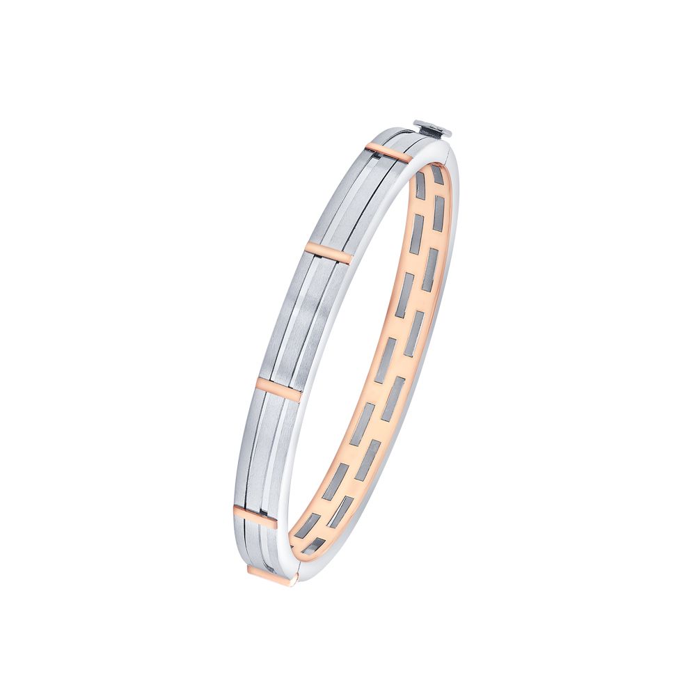 Stately Platinum Bangle-Bangles-PKD23002