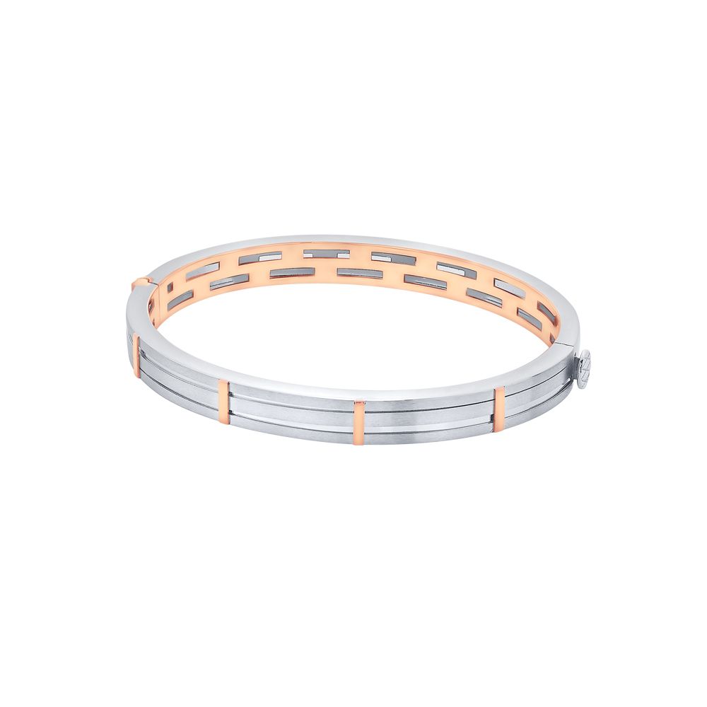 Stately Platinum Bangle-Bangles-PKD23002