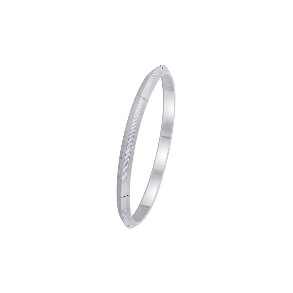Understated Platinum Bangle-Bangles-PKD23004-D000PMD
