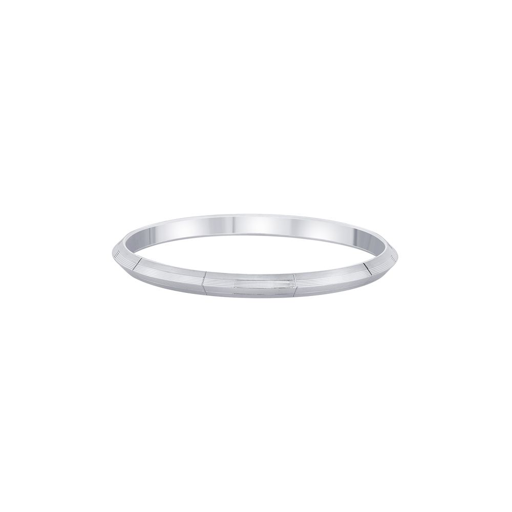 Understated Platinum Bangle-Bangles-PKD23004-D000PMD