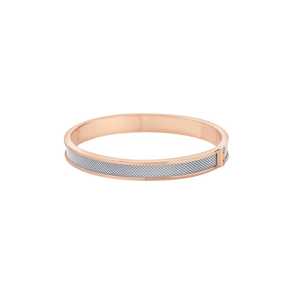 Minimalist Dual Toned Bracelet for Men-Platinum-PKD23T11