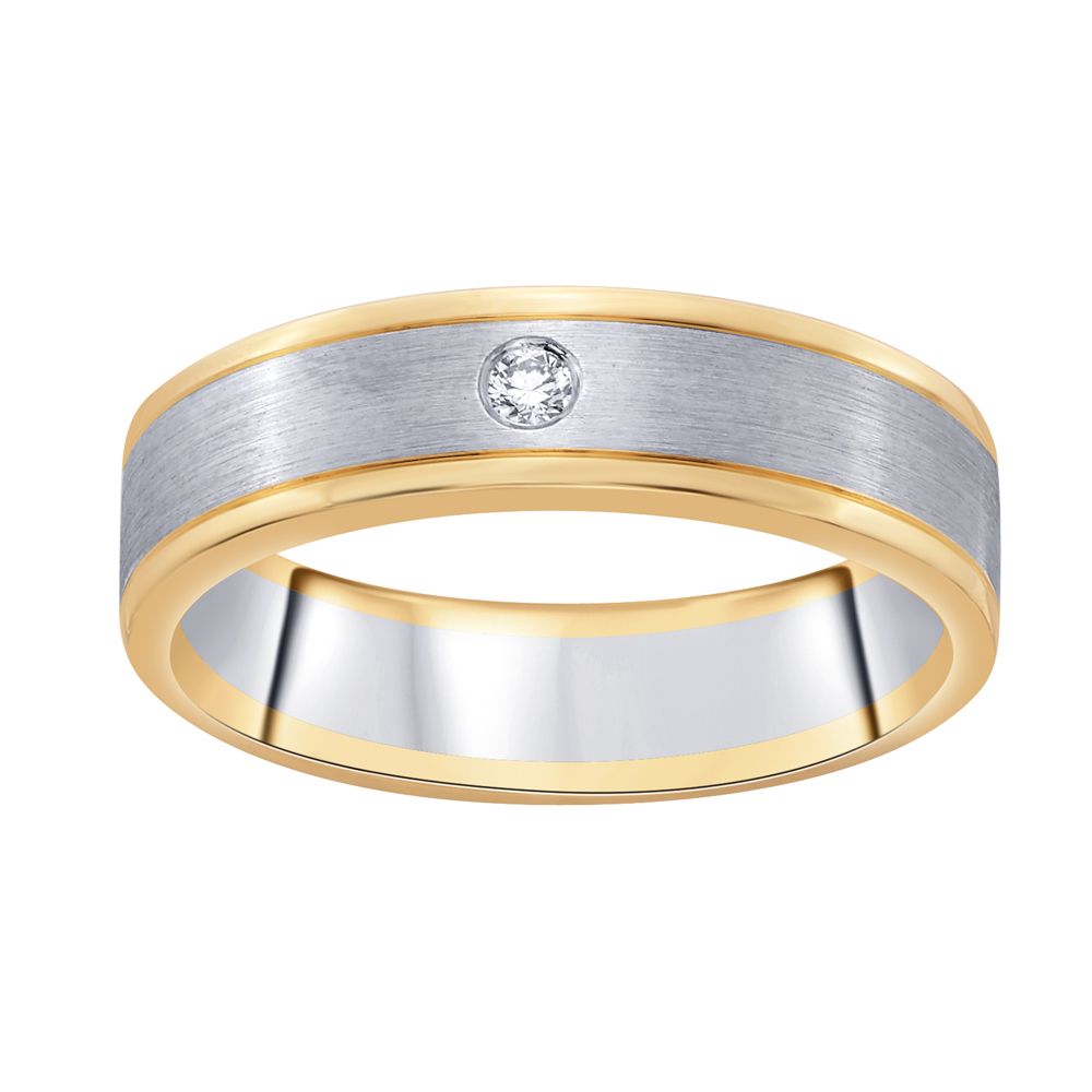 Glimmering Diamond Finger Ring For Men-Rings-PMR18007