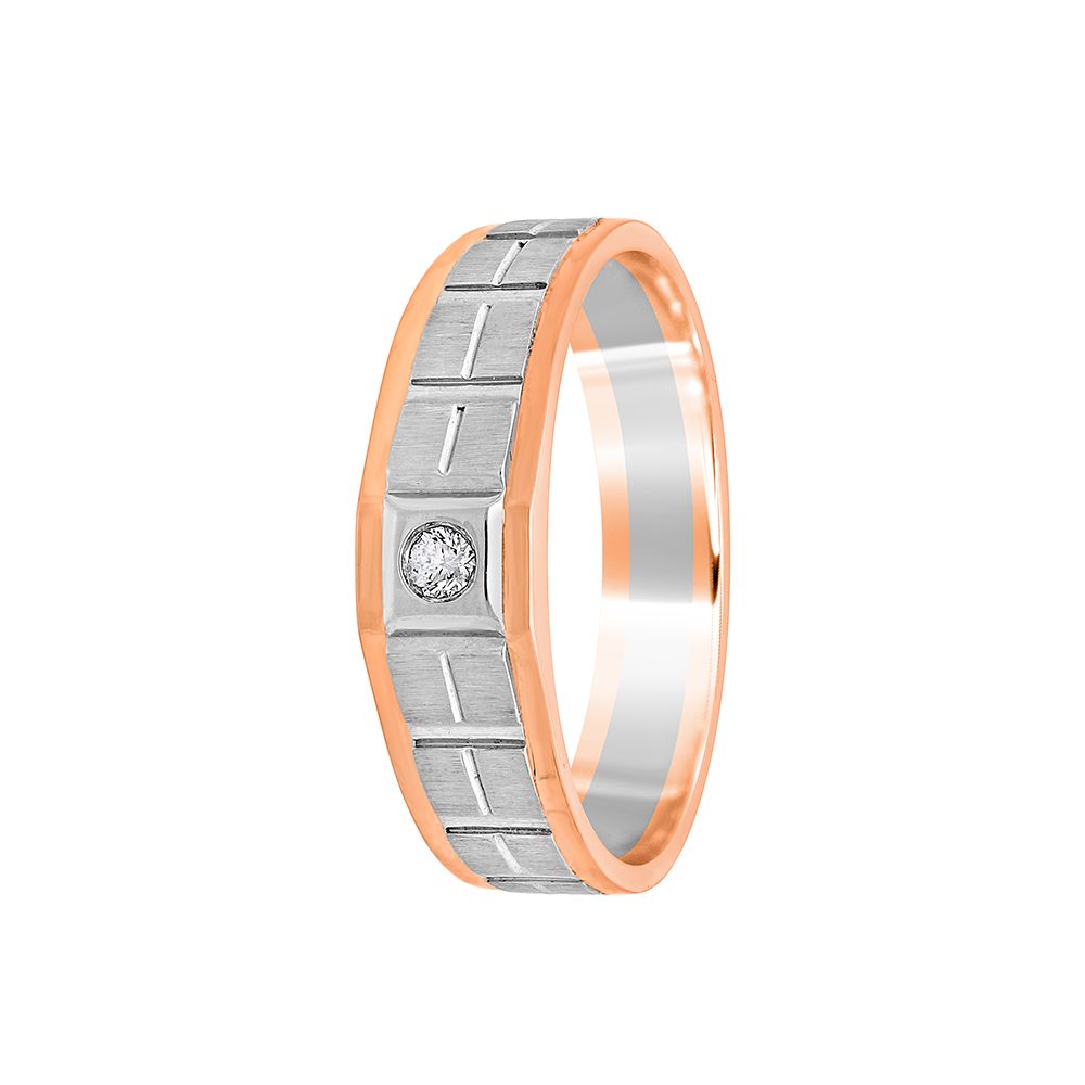 Urbane Platinum Ring for Men-Rings-PMR19037