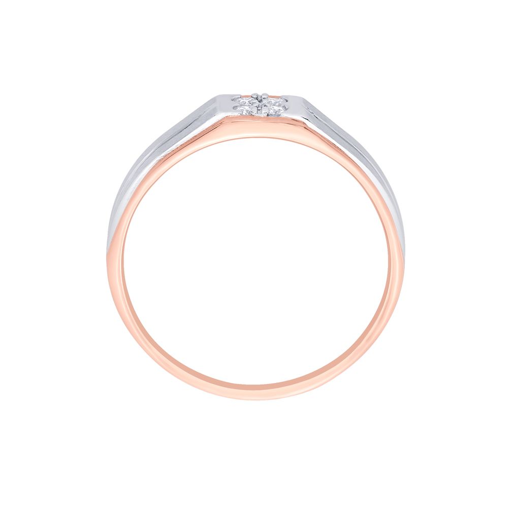 Mens Contemporary Diamond Finger Ring-Rings-PMR19039