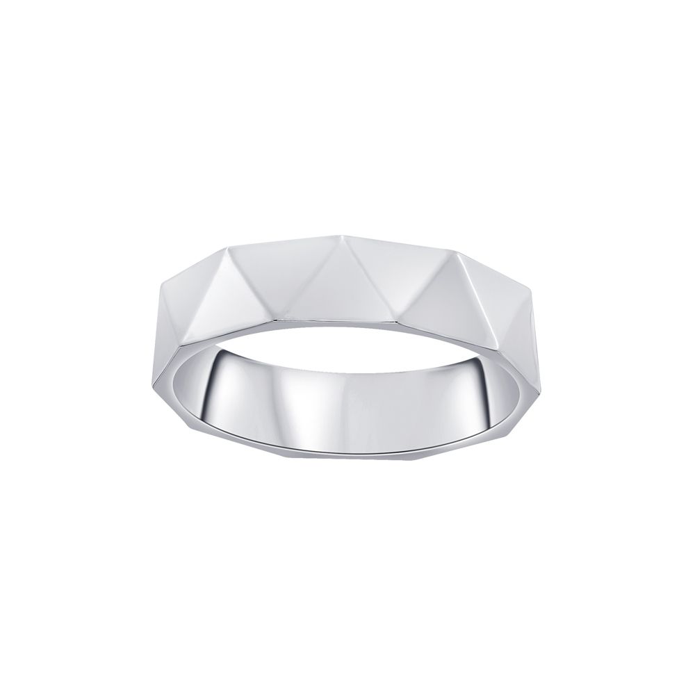 Textured Mens Platinum Ring-Rings-PMR20087