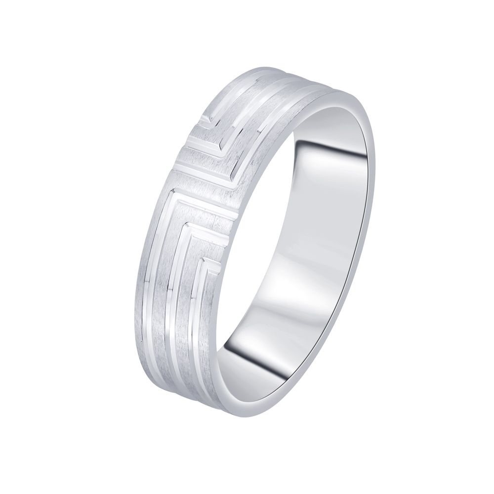 Classic Mens Ring in Platinum-Rings-PMR22042