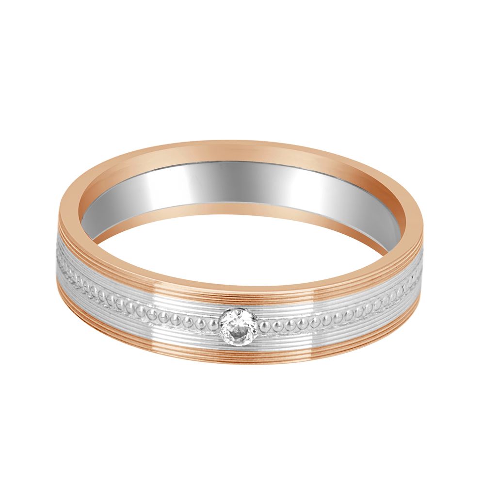 Textured Platinum Finger Ring For Men-Rings-PMR23009