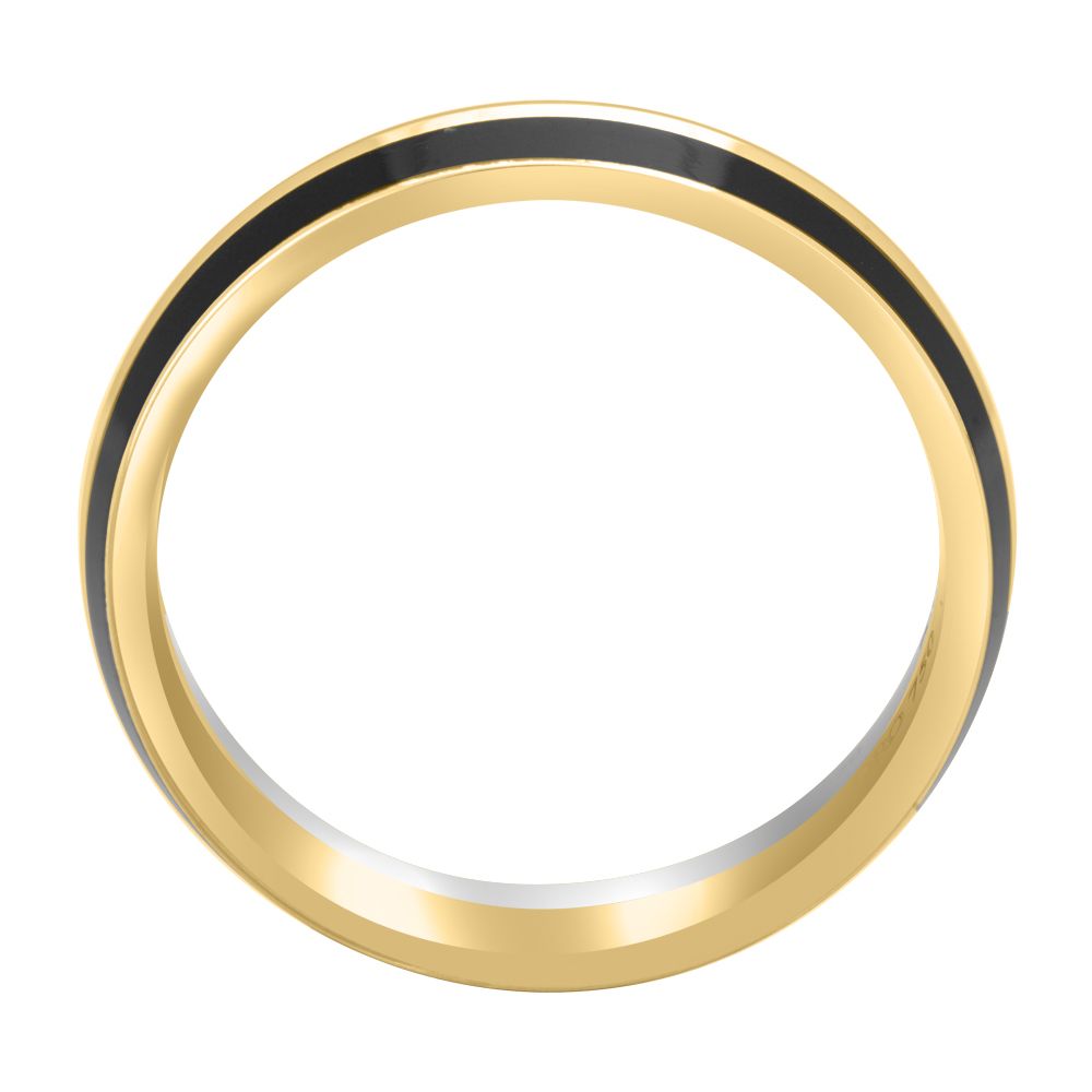 Buy Black and Platinum Ring For Men PMR23017 Online at