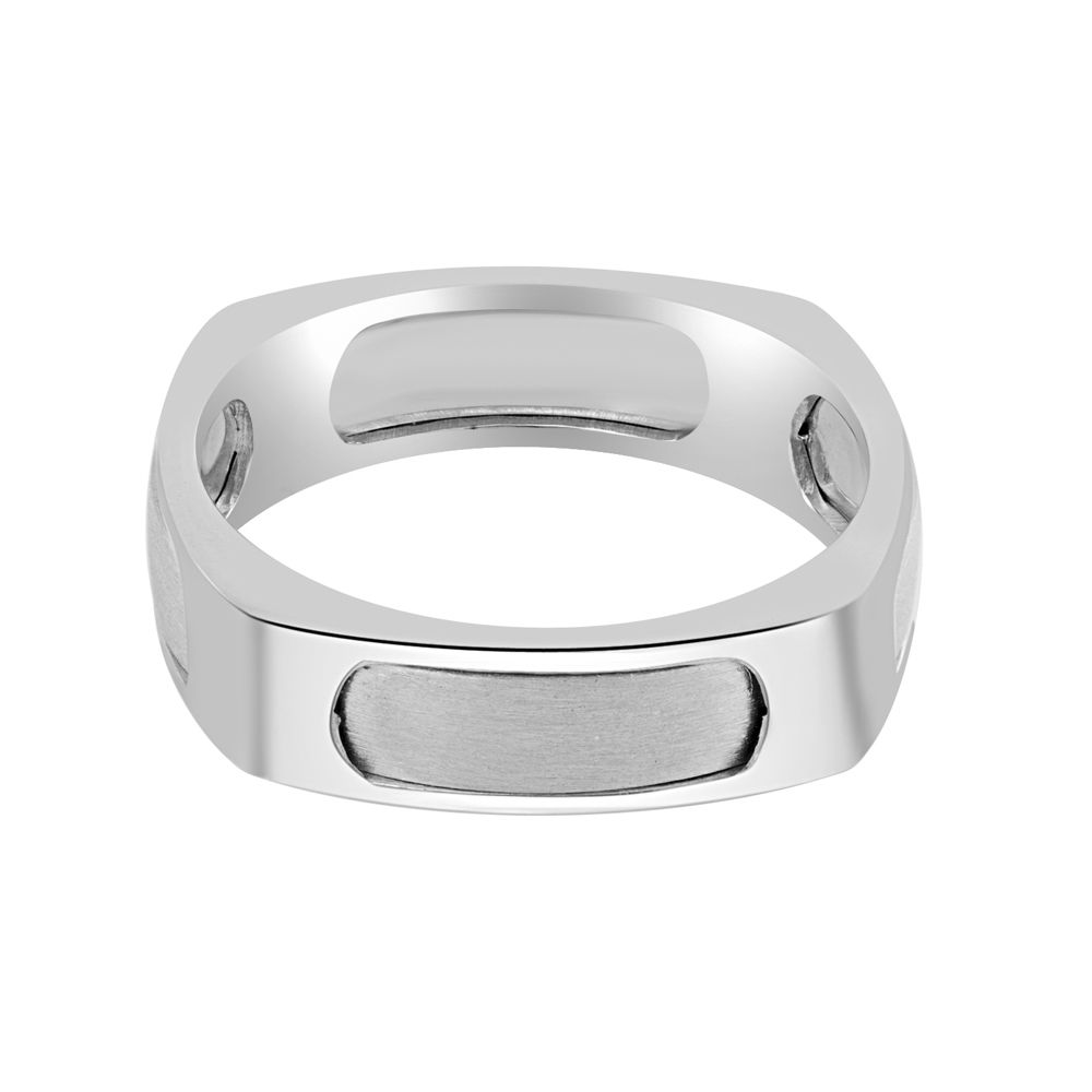 Textured Platinum Ring for Men-Rings-PMR23026