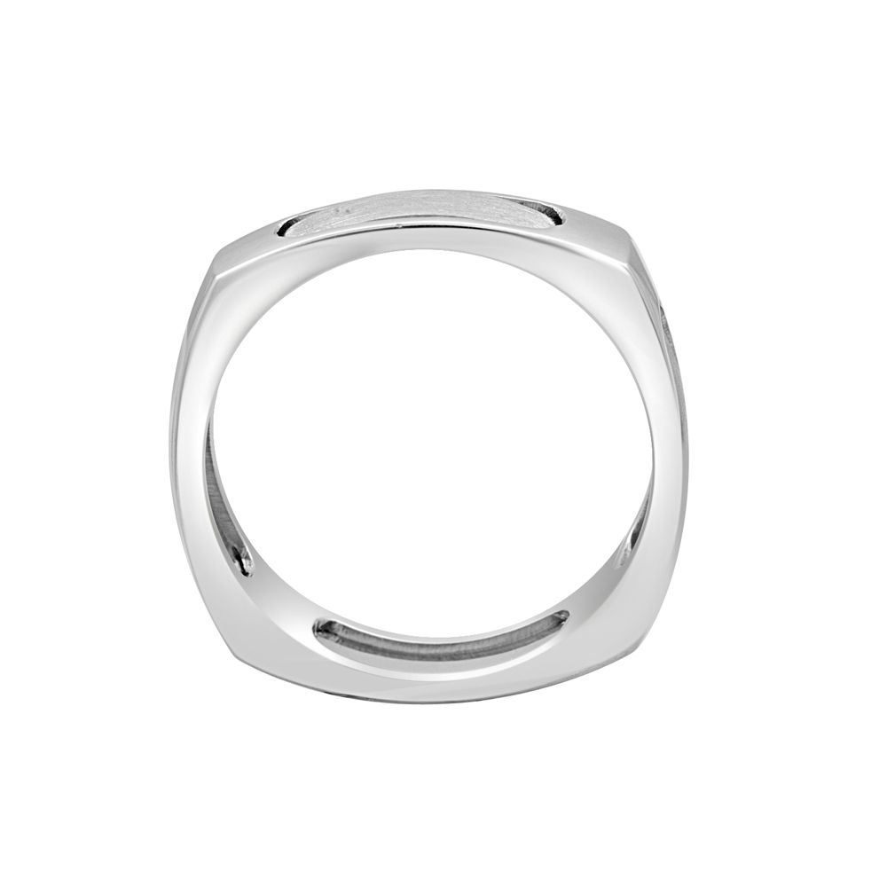 Textured Platinum Ring for Men-Rings-PMR23026
