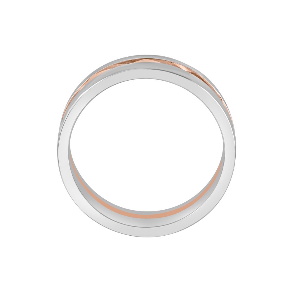 Modern Platinum and Diamond Ring for Men-Rings-PMR23035