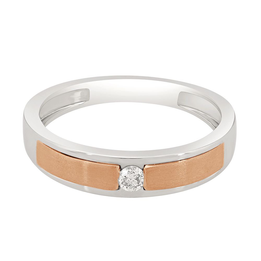 Dual toned Platinum Mens Ring-Rings-PMR23036