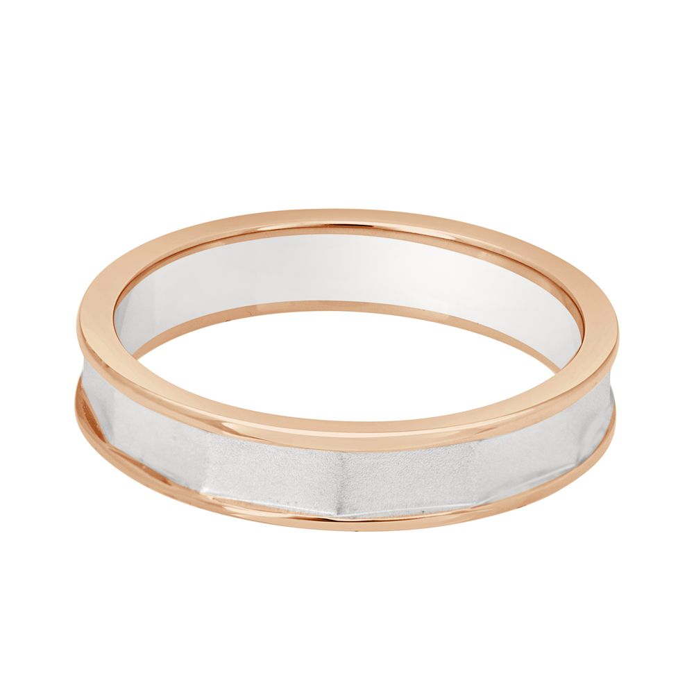 Simple Textured Mens Platinum Ring-Rings-PMR23049