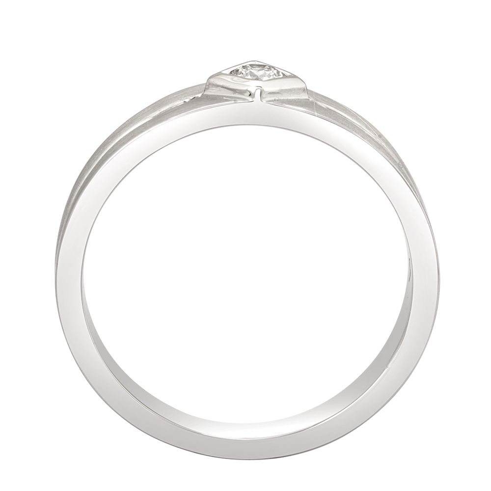 Triangle Design Diamond Finger Ring for Men-Rings-PMR23050