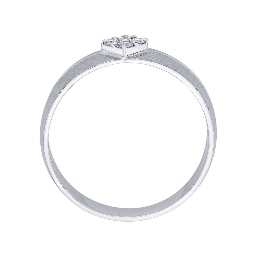 Textured Diamond and Platinum Ring for Men-Rings-PMR23057