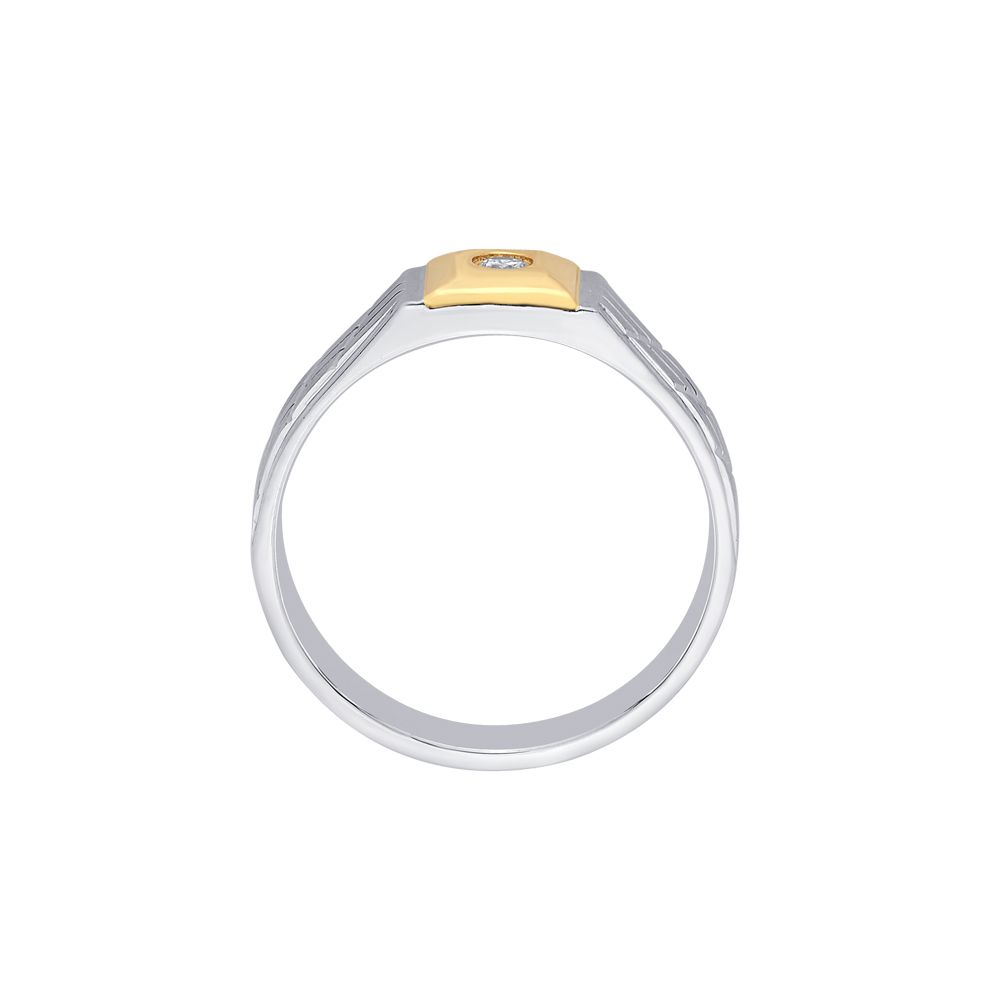 Versatile Platinum and Rose Gold Mens Finger Ring-Rings-PMR23063