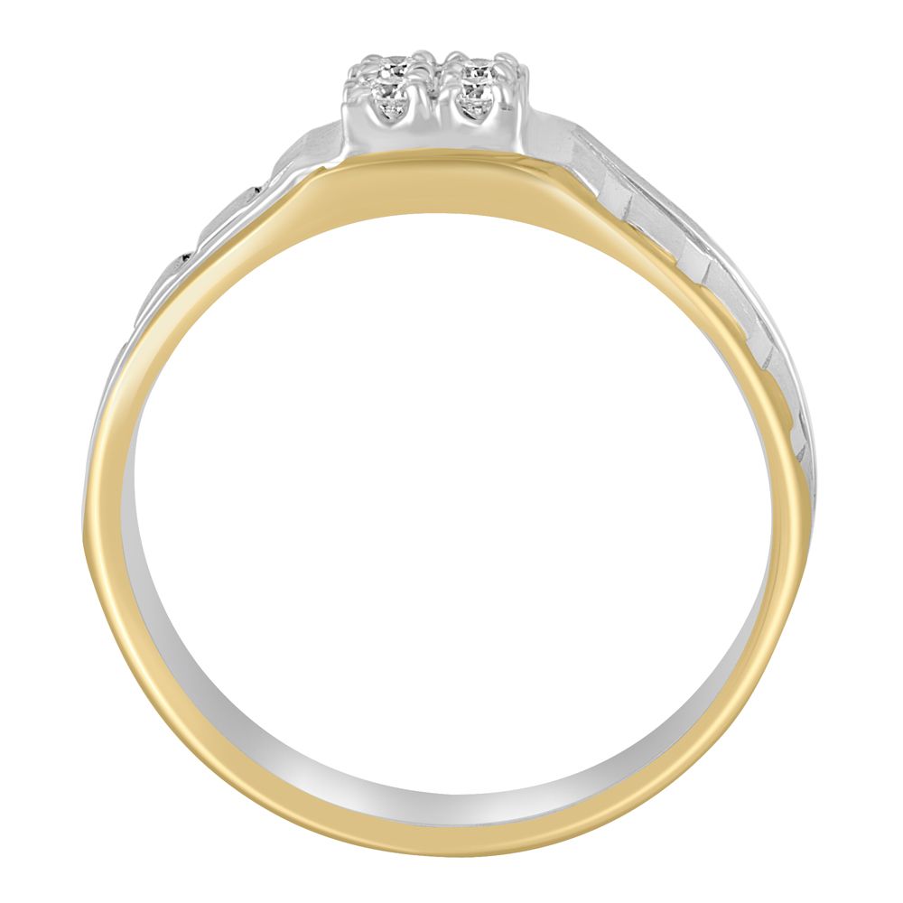 Subtle Diamond Mens Finger Ring in Platinum-Rings-PMR23066