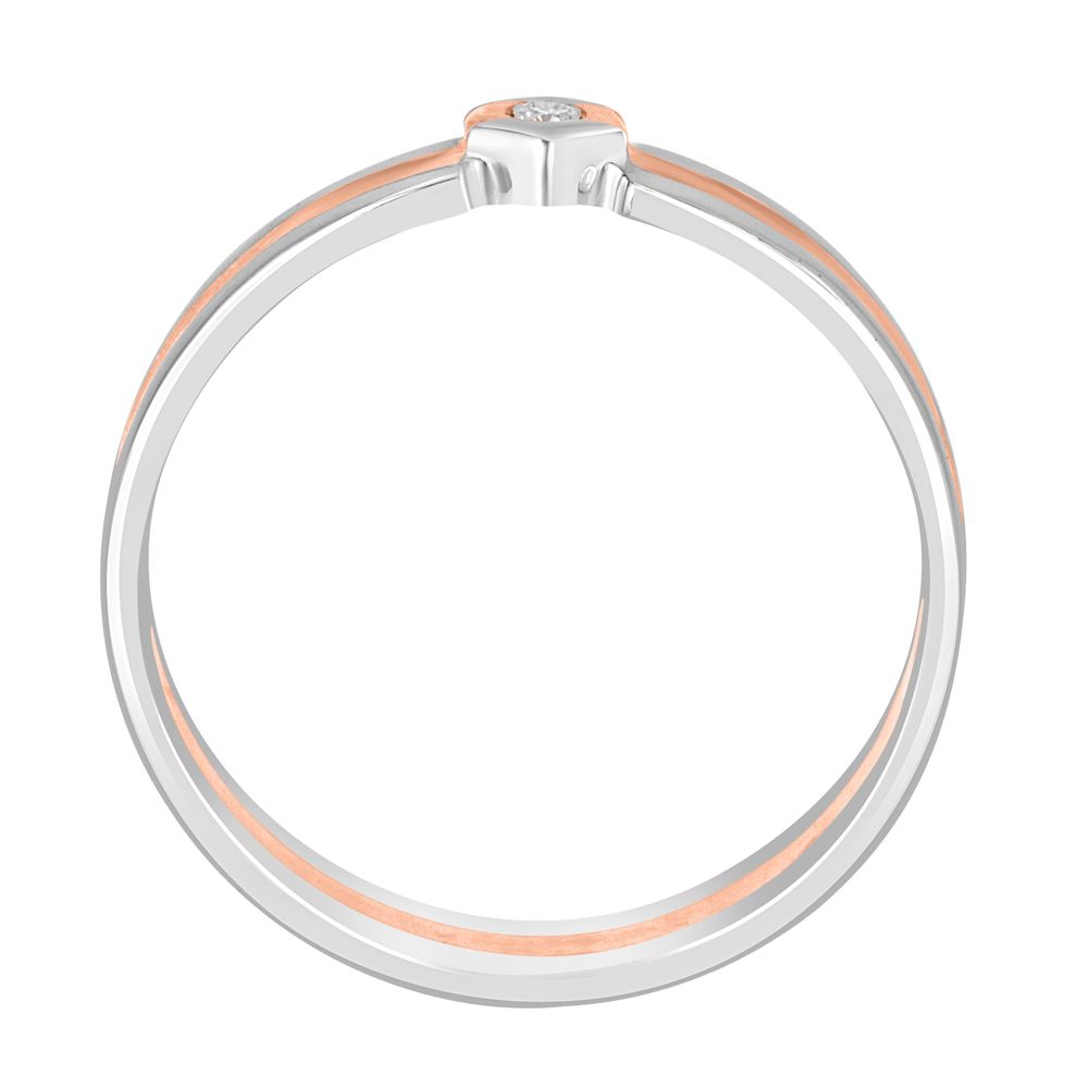 Unique Dual Toned Platinum Ring For Men-Rings-PMR23078