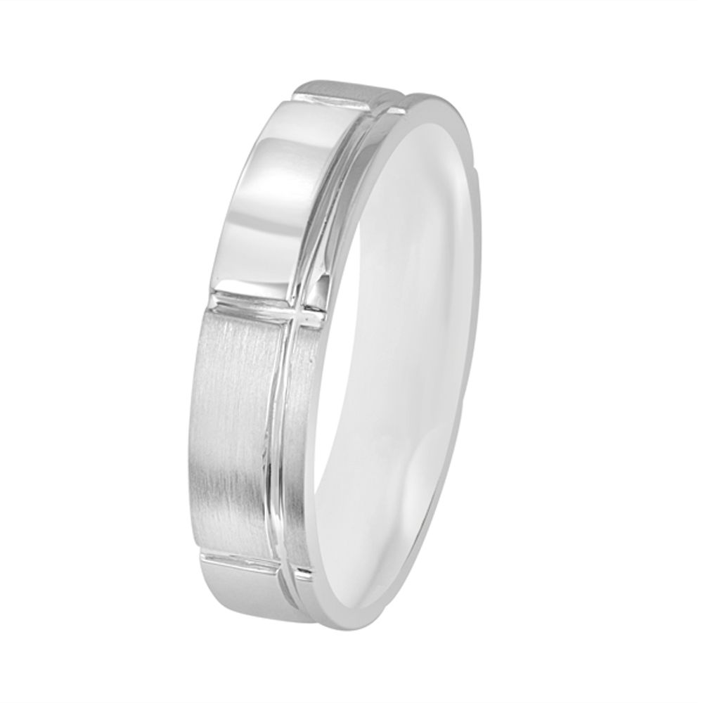 Subtle Mens Platinum Ring-Rings-PMR23079