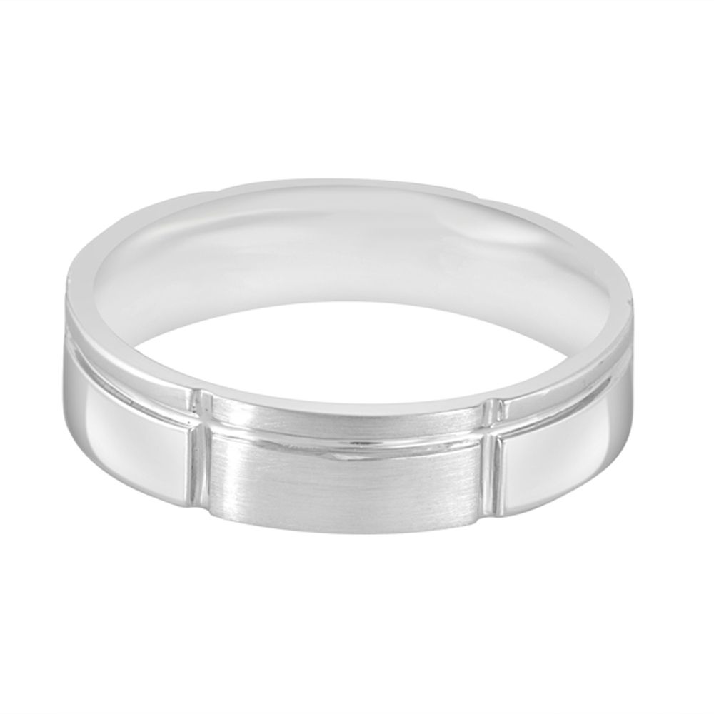 Subtle Mens Platinum Ring-Rings-PMR23079