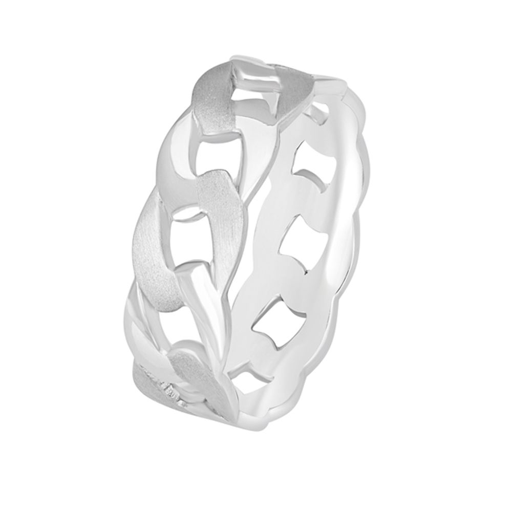 Subtle Platinum Mens Ring-Rings-PMR23086