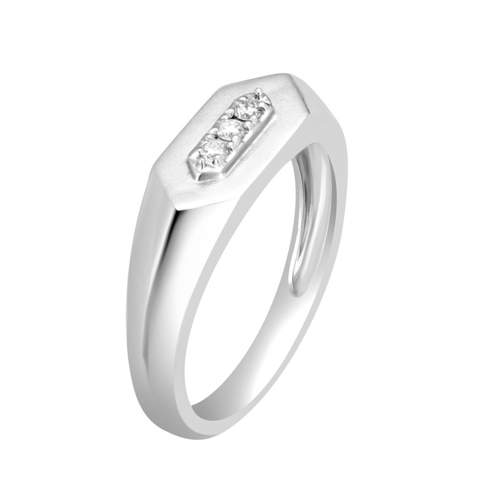 Platinum and Diamond Mens Ring-Rings-PMR23089