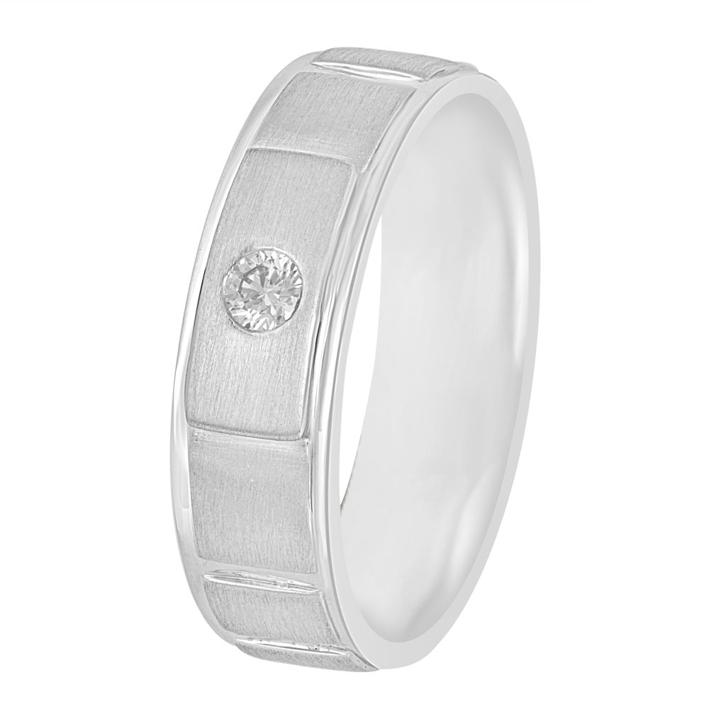 Buy Aesthetic Men's Platinum Diamond Ring PMR23091 Online at