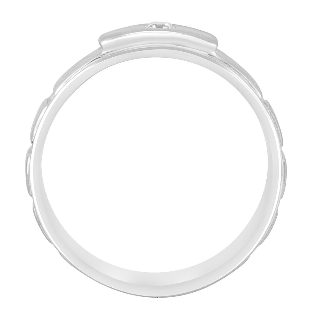 Aesthetic Mens Platinum Diamond Ring-Rings-PMR23091