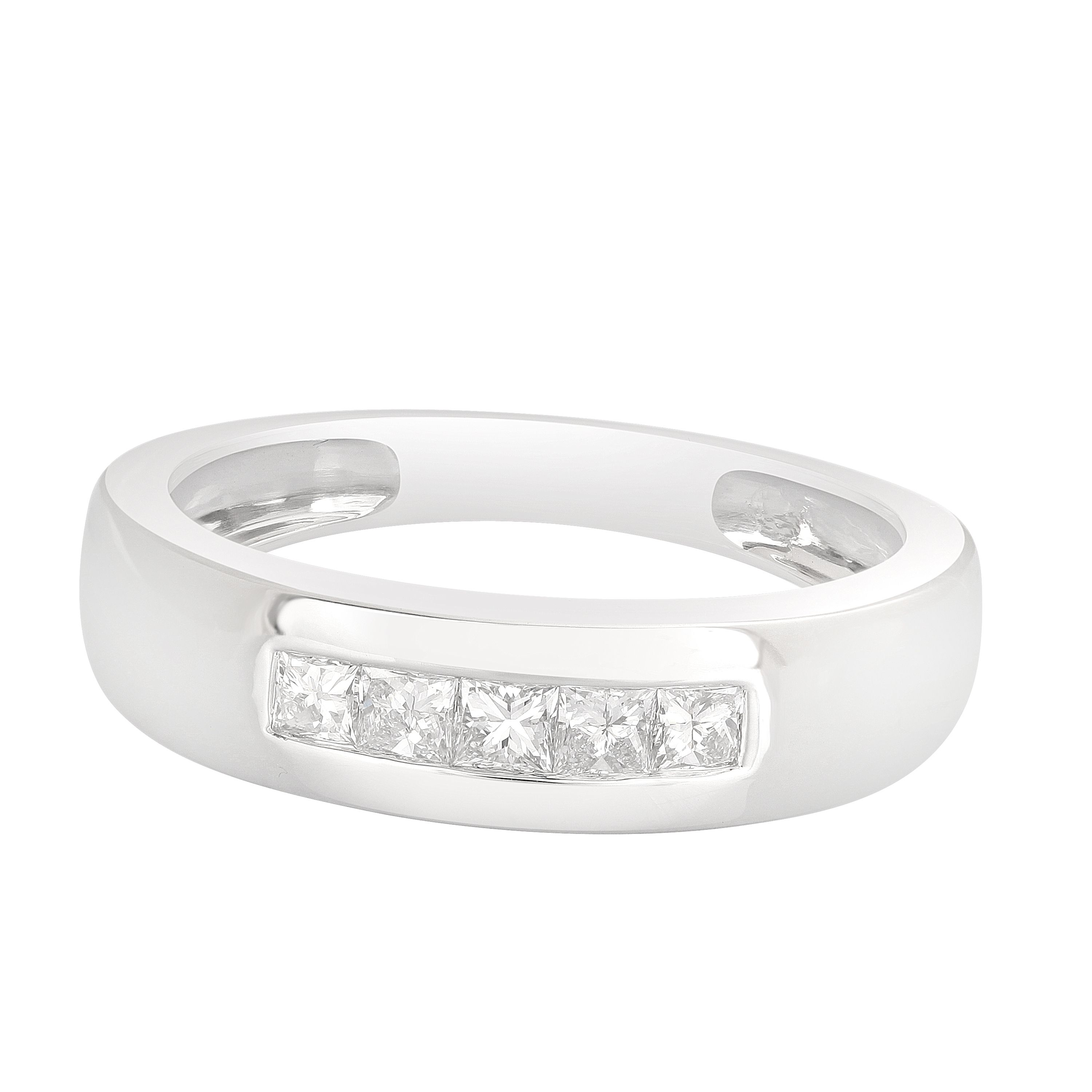 Classy Platinum Ring For Men-Rings-PMR23102