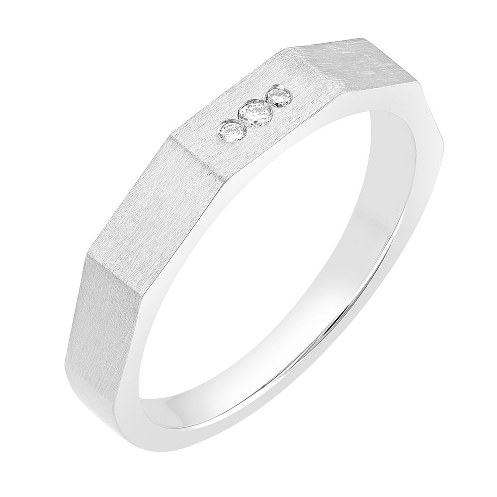 Mens Textured Platinum Ring-Rings-PMR23104