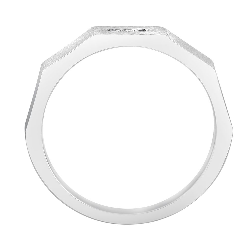 Mens Textured Platinum Ring-Rings-PMR23104