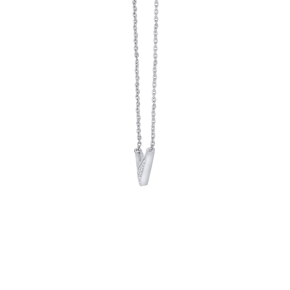 Chevron Design 950Pt Platinum Necklace-Necklaces-PNK23C01-D300P1D