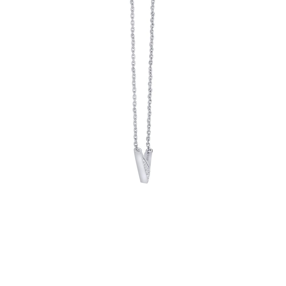 Chevron Design 950Pt Platinum Necklace-Necklaces-PNK23C01-D300P1D