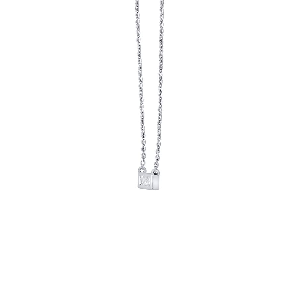 Shimmery Bar Design Platinum Necklace-Necklaces-PNK23C05-D300P1D