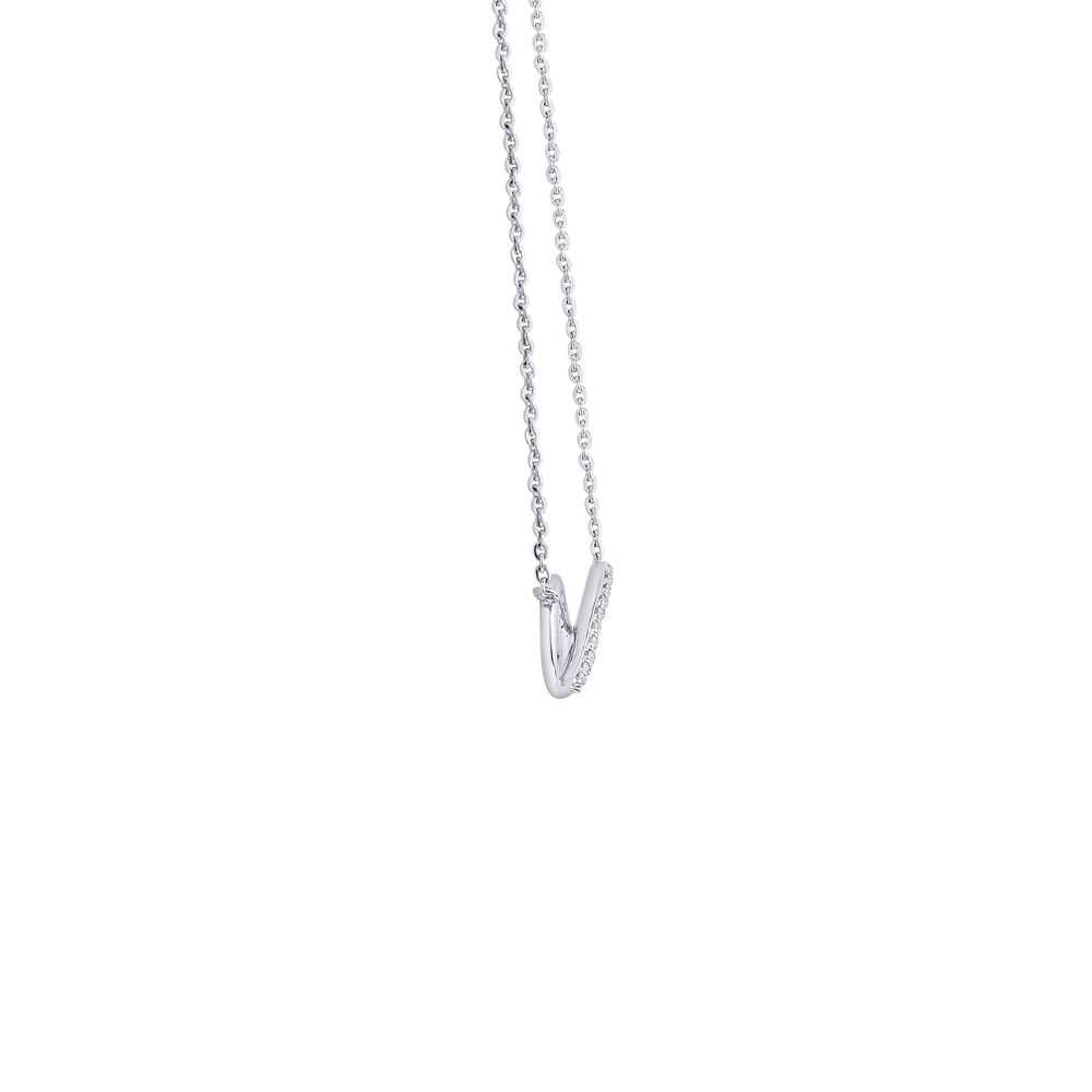 Classy Diamond and Platinum Infinity Necklace-Necklaces-PNK23C06-D300P1D
