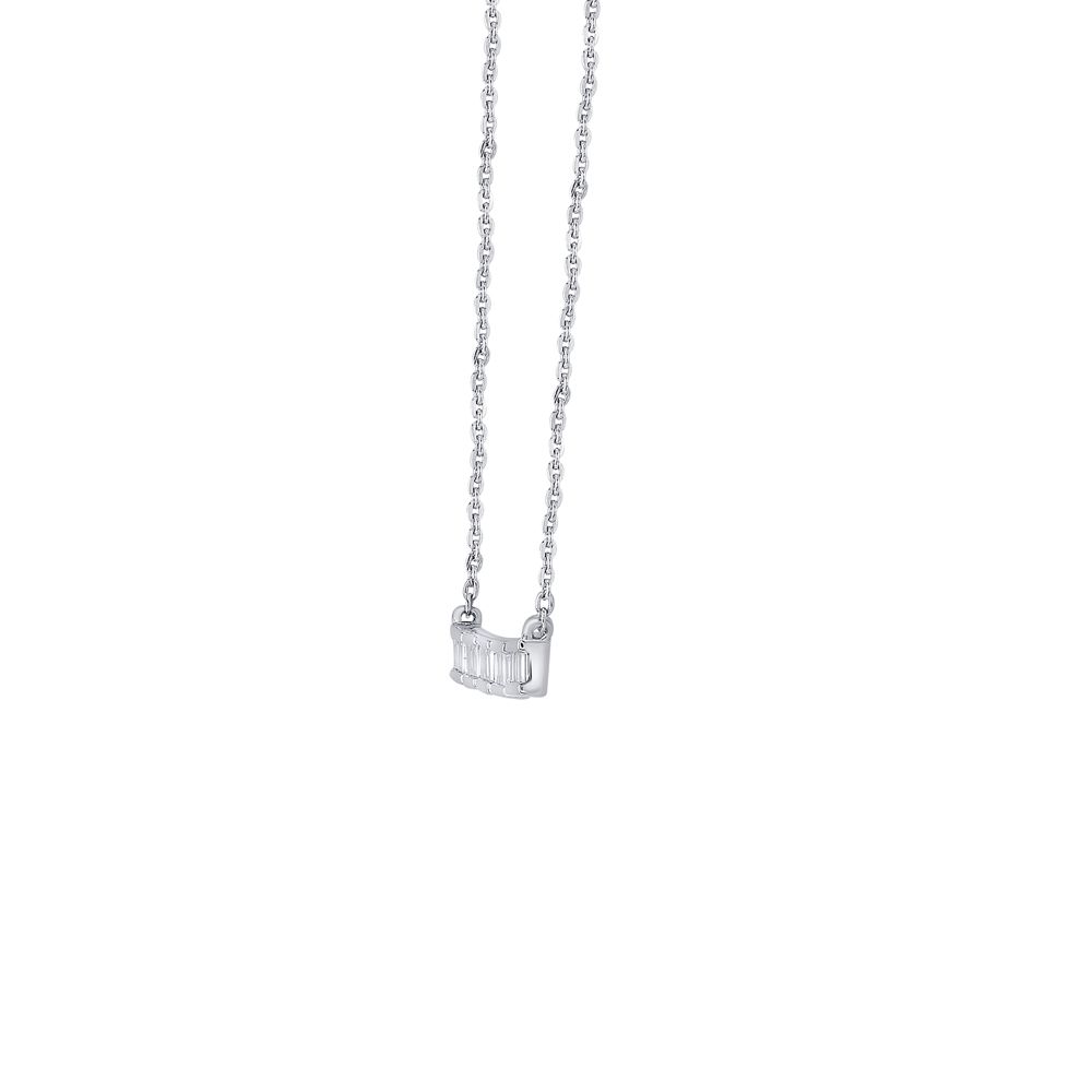 Stunning Bar Design Diamond and Platinum Necklace-Necklaces-PNK23C09-D300P1D
