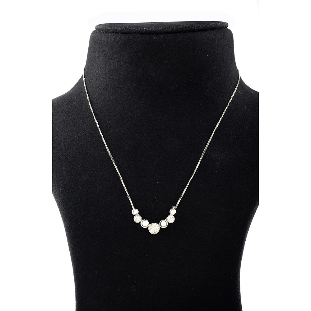 Platinum Circles Delicate Necklace-Necklaces-PNK24C01-D300P1D
