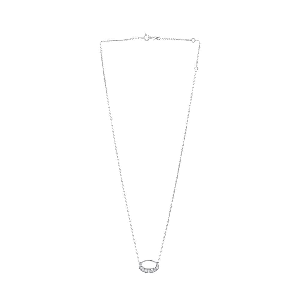 Stunning Platinum Delicate Necklace-Necklaces-PNK24C02-D300P1D