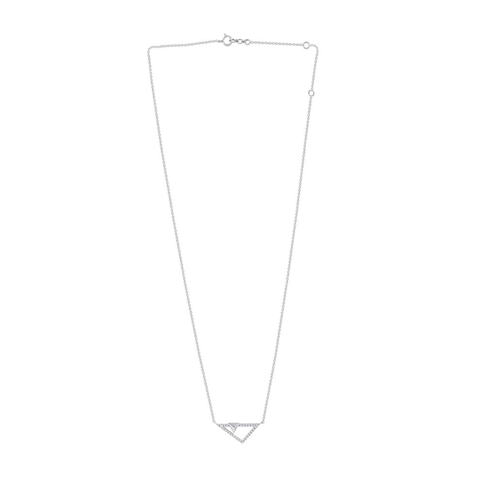 Elegant Platinum Delicate Necklace-Necklaces-PNK24C03-D300P1D