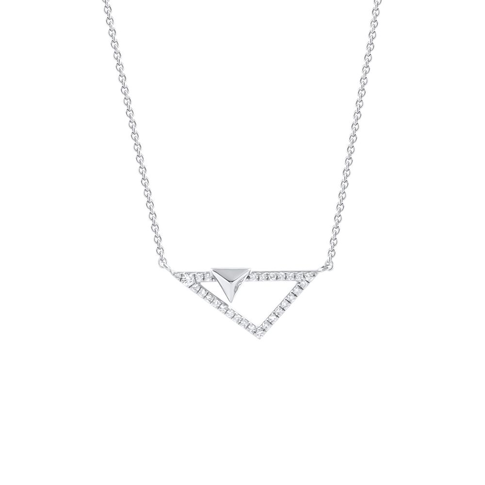 Elegant Platinum Delicate Necklace-Necklaces-PNK24C03-D300P1D