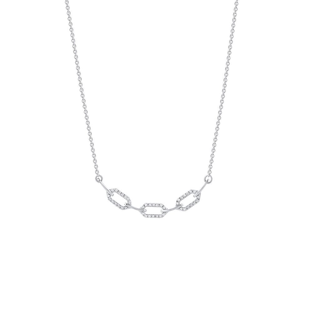 Enchanting Platinum Delicate Necklace-Necklaces-PNK24C05-D300P1D